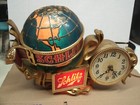 Schlitz Beer Sign clock Lighted - Revolving Water In Globe - Released In 1976