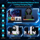 Wall Mount With Cooling Charging Stand For Xbox Series X s   Vertical Dual Contr