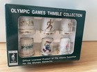 6 Atlanta 1996 Centennial Olympic Games Souvenir Porcelain Thimbles New In Box