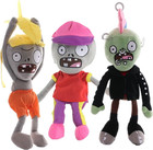 3pcs Plants And Zombies Plush Zombies Toys Pvz Plushies Stuffed Soft Doll Zombie