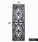 Stair Treads - 6 Pack Staircase Step Treads - Rubber Indoor Outdoor Non Slip    