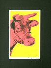 Andy Warhol   Rare  Signed   Cow Print Mounted And Framed   Buy It Now  