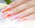 French False Nail Tips French Nail Art Tips 500pcs White French Acrylic Style Ar