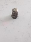 Vintage Sterling Silver Sewing Thimble Size 9 Dimpled Pattern Seamstress Collect