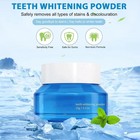 2 Pack White Deluxe Teeth Whitening Powders instant Whitening And Stain Removal 
