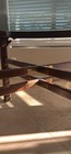 Mid-century Ming Style Mahogany Wood And Glass Top Dining Table By Henredon
