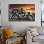 David Mann Easy Rider Dusk Motorcycle Art Print 24x36 Unframed Wall Poster