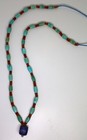 Beautiful Ancient Lapis Lazuli Turqouise   Agate Beads Small Strand