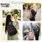 Diaper Bag Backpack  Stylish Travel Baby Bag With Insulated Pockets  Changing Pa