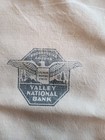 Vintage Arizona Valley National Bank Canvas Bank Deposit Bag