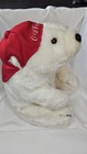 Vintage 1995 Coca Cola Coke Plush Stuffed 12  Polar Bear With Backwards Hat