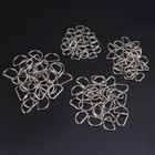 120 Pcs Metal Loop Rings Purse Straps Ring Handbag Buckle Ring