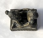 Vintage Indian Bronze Kama Sutra Love Making Couple Erotic Sculpture Figurine