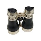 Vintage Designer Chevalier Paris France Leather Wrapped Opera Glasses Binoculars
