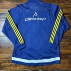 Adidas Real Salt Lake Rsl Mls Soccer Track Jacket Mens Xl Blue Yellow Full Zip