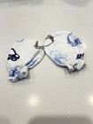 Baby No Scratch Mittens Blue Car Print Newborn Infant Cotton Gloves Unisex Pair