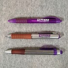 Lot 8 Heavy Metal   Plastic Pharmaceutical Drug Rep Pens Medical Promotional