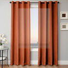  Sheer   Scarf Window Treatments Curtains Drape Valances 63  84  95  Orange