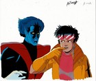 X-men Marvel Cartoon Production Animation Cel Jubilee Nightcrawler 1996