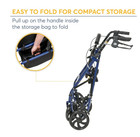 Drive Medical 10257bl 1 4 Wheel Rollator Walker With Seat  Steel Rolling Walker