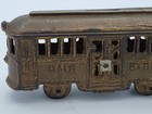 A  C  Williams Main Street Trolley Car Cast Iron Bank Rare Without Passengers