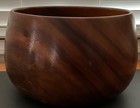 Antique Hawaiian Calabash Poi  Very Large Wood Bowl 9  X 12  Vintage