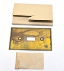 Vintage Nos Ge Single Brass Cover Switch Plate