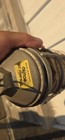Vintage Stonco Industrial Explosion Proof Light Cage W  Amber Glass Globe Nos