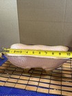 Vintage Mcm Pink And Gold Large  Rectangle  Bowl