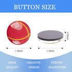 Glass Strong Ball Refrigerator Magnets 12 Pack Sports Baskertball Magnetic Fridg