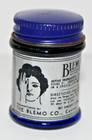 Vintage Blemo Ointment Cobalt Blue Glass Jar Full Antique Medicine Canton Ohio