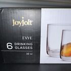 Joyjolt Faye Drinking Glasses Old Fashion Whiskey Lead Free Crystal Set Of 6