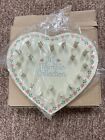 Wood Heart Wall Plaque Display Thimble Holder  nos 