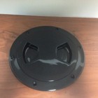 Marine Boat Kayak Black Plastic Deck Plate 5 d Waterproof Inspection Bayonet