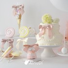 50 Pcs 4 5 Satin Bows  Twist Ties  5 Colors  Dusty Rose  Gift Wrapping