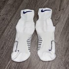 Nike Elite Nba Crew Basketball Socks White Cushioned Performance Grip Men L