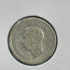 1938 South Africa 6 Six Pence Coin George Vi F4299 Silver