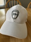 Vintage 1980s Scouting Troop 1984 Embroidered Cap Hat White Green Fleur De Lis