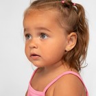 14k Gold Shooting Star Toddler   Kids   Girls Earrings Safety Screw Back Enamel