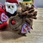 5 Vintage Puffkins Swibco New W  Tags Plush Lot Holiday Christmas Animals