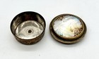 Antique Brass Persian Or Mughal Style Small Snuff Pill Box Mother Of Pearl 
