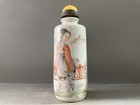 Collection Chinese Vintage Porcelain Painted Exquisite Figure-story Snuff Bottle