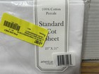 Standard 100  Cotton Cot Sheet 23  X 51  