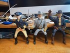 3 Vintage 1950 s Hartland Generals And Horses - Washington  Lee And Custer 