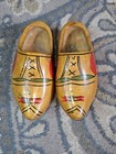 Vintage Sm  Wooden Shoes Hand Panted   Carved