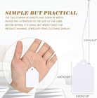 500pcs Jewelry Price Tags With String Attached  1 89 X 1 18 In White