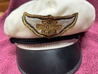 Rare Vintage Harley Davidson White Captains Hat Large New Nos With Tags
