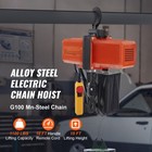 Electric Chain Hoist Single Phase Crane Hoist 1100 Lbs Load 15 Ft Lifting