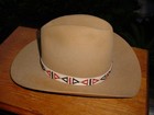 Nice Vintage Stetson 4x Cowboy Hat Beige Size 7 1 4