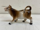 Vintage German Porcelain Cow Creamer Brown White Jersey Cow Milk Pitcher Germany